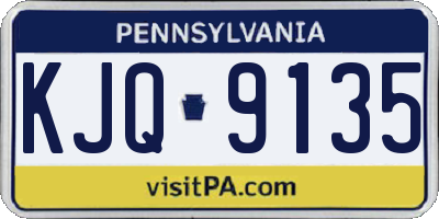 PA license plate KJQ9135