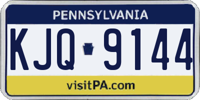 PA license plate KJQ9144