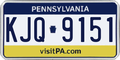 PA license plate KJQ9151