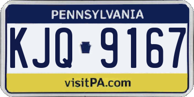 PA license plate KJQ9167