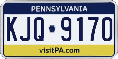 PA license plate KJQ9170
