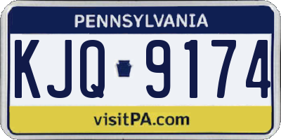 PA license plate KJQ9174