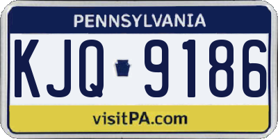 PA license plate KJQ9186