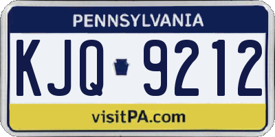 PA license plate KJQ9212