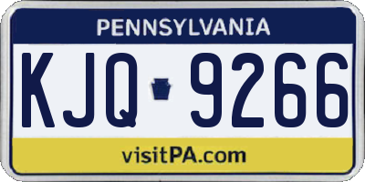 PA license plate KJQ9266