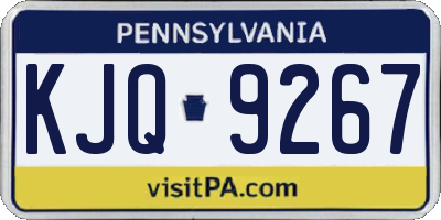 PA license plate KJQ9267