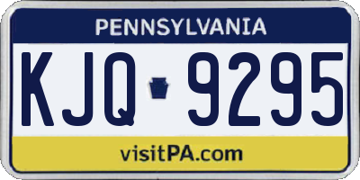 PA license plate KJQ9295