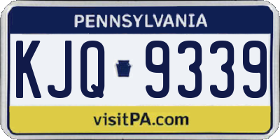 PA license plate KJQ9339