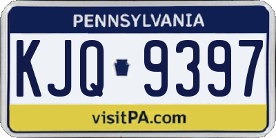 PA license plate KJQ9397