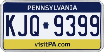 PA license plate KJQ9399