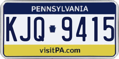 PA license plate KJQ9415