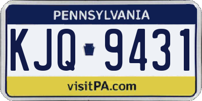 PA license plate KJQ9431