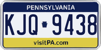 PA license plate KJQ9438