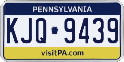 PA license plate KJQ9439