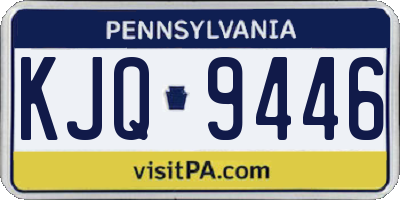 PA license plate KJQ9446