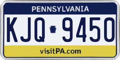PA license plate KJQ9450