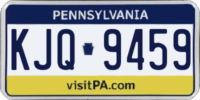 PA license plate KJQ9459