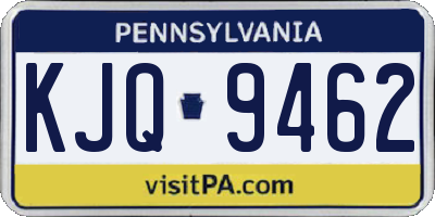 PA license plate KJQ9462