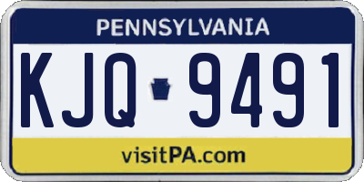 PA license plate KJQ9491