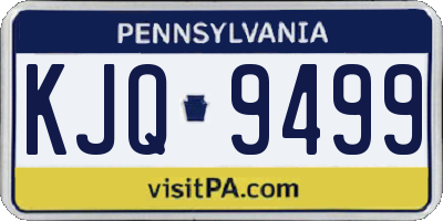 PA license plate KJQ9499