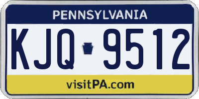 PA license plate KJQ9512