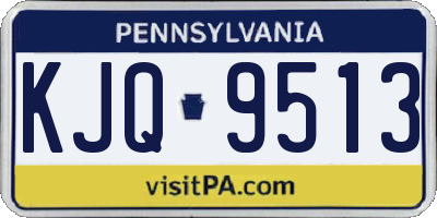 PA license plate KJQ9513