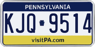 PA license plate KJQ9514