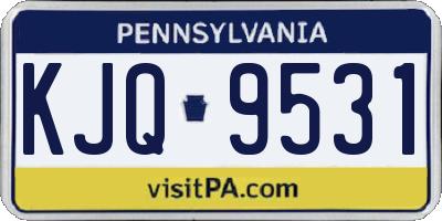 PA license plate KJQ9531
