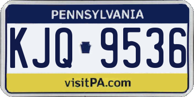 PA license plate KJQ9536