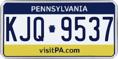 PA license plate KJQ9537