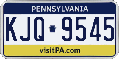 PA license plate KJQ9545