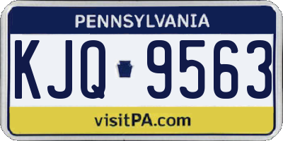 PA license plate KJQ9563