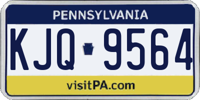 PA license plate KJQ9564