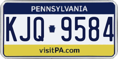 PA license plate KJQ9584