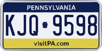PA license plate KJQ9598