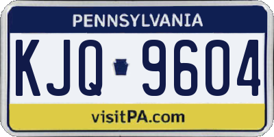PA license plate KJQ9604