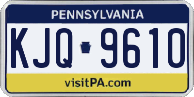 PA license plate KJQ9610