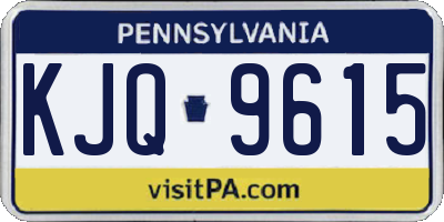 PA license plate KJQ9615