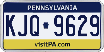 PA license plate KJQ9629