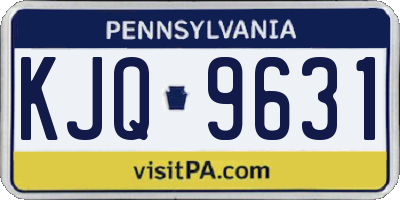 PA license plate KJQ9631