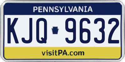 PA license plate KJQ9632