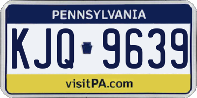 PA license plate KJQ9639
