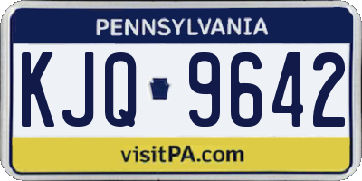 PA license plate KJQ9642