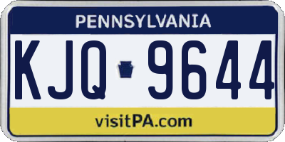 PA license plate KJQ9644