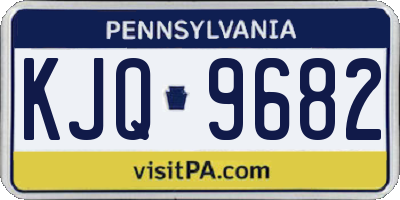 PA license plate KJQ9682