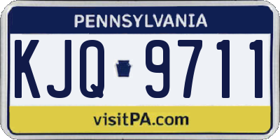 PA license plate KJQ9711