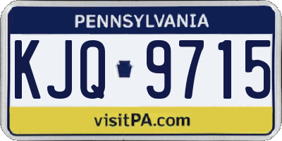 PA license plate KJQ9715