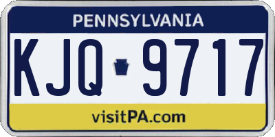 PA license plate KJQ9717