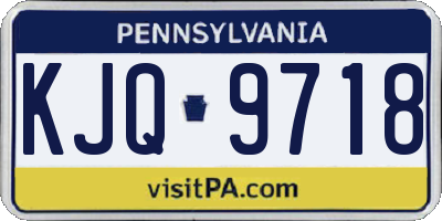 PA license plate KJQ9718
