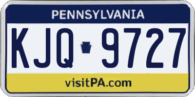 PA license plate KJQ9727
